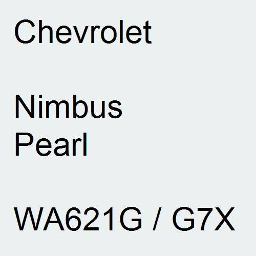 Chevrolet, Nimbus Pearl, WA621G / G7X.